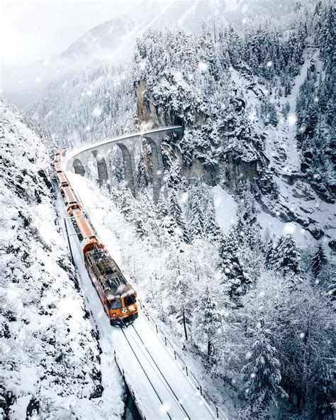 We Can Hardly Believe This Train Ride Through the Swiss Alps Is Real