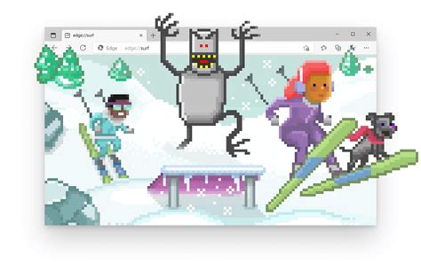 Edge Surf game gets limited-time skiing theme