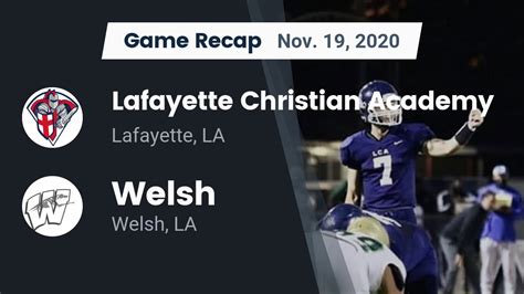 Lafayette Christian Academy HS Football Video "Recap: Lafayette ...