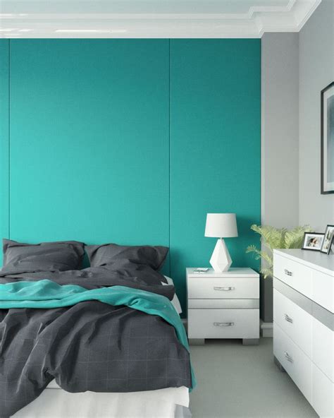 10 Best Teal Bedroom Ideas | Teal bedroom walls, Grey wall decor ...