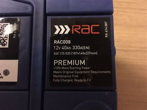 New rac car battery | in Norwich, Norfolk | Gumtree