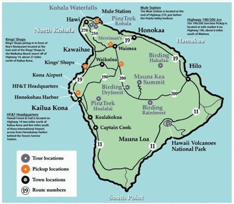 Big Island Hawaii Tourist Map - Big Island Hawaii • mappery