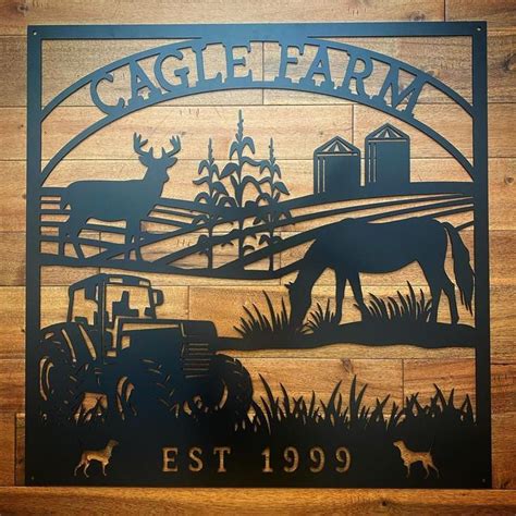 Customized Metal Farm Sign Custom Metal Ranch Sign Farm - Etsy | Farm ...