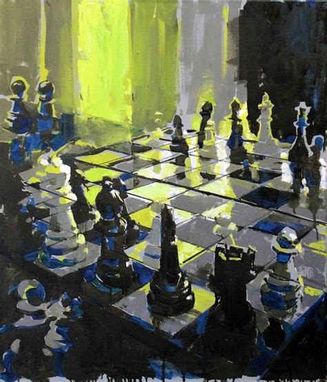 Chess. Painting by Eduard Potapenkov