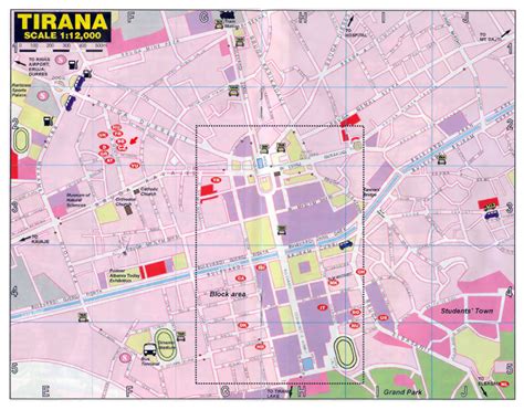 Tirana Albania Map