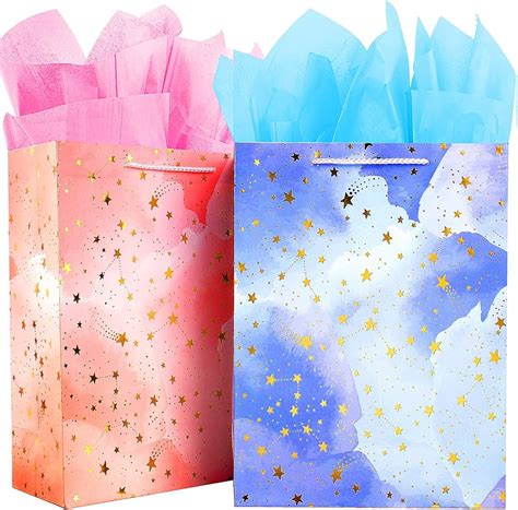 72 PC 10x13 Large Happy Birthday Party Gift Bags & Tissue Paper Kit ...