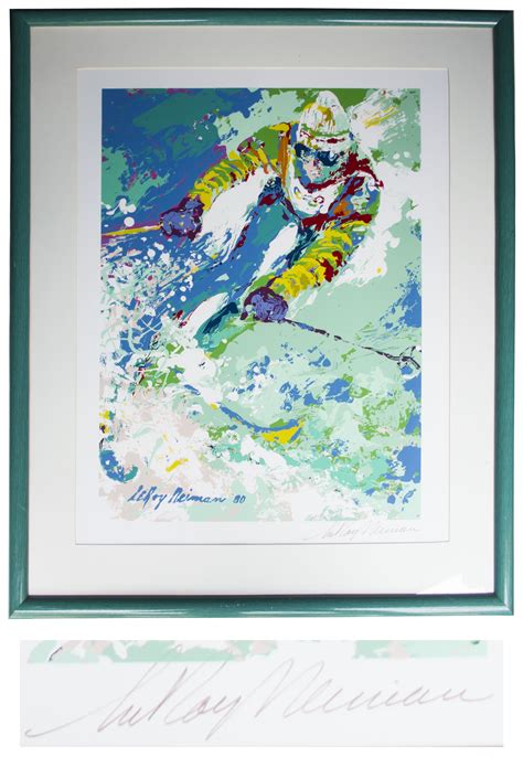 Lot Detail - LeRoy Neiman Signed Serigraph of ''Olympic Slalom''