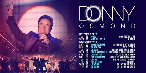 Donny Osmond UK Tour Tickets 2023 Official Packages