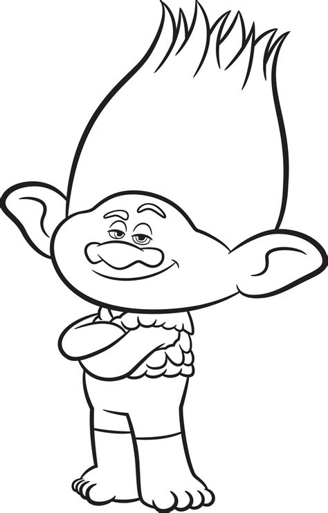 Printable Trolls Coloring Pages