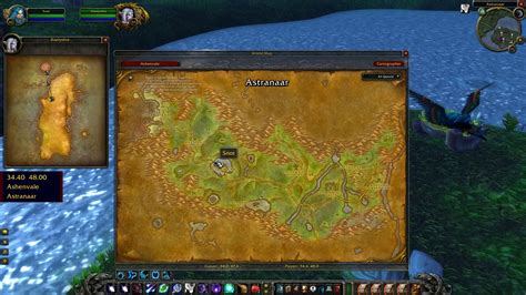 Classic Wow Flight Path Map