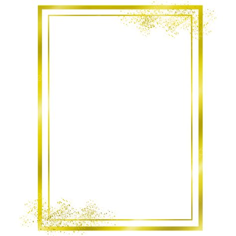 Golden Rectangular Frame, Gold, Rectangle, Rectangular Frame PNG ...