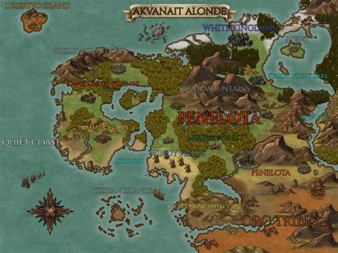 Fascinating fantasy map perfect for your writings or DnD game. | Upwork