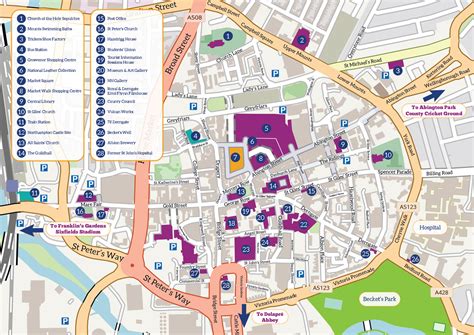 Map of Northampton