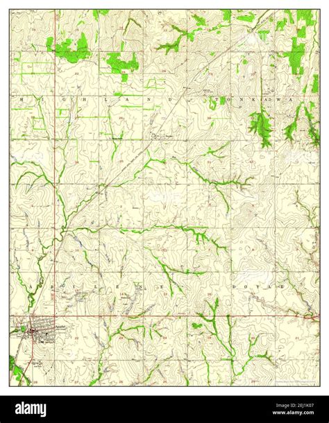 Apache, Oklahoma, map 1956, 1:24000, United States of America by ...