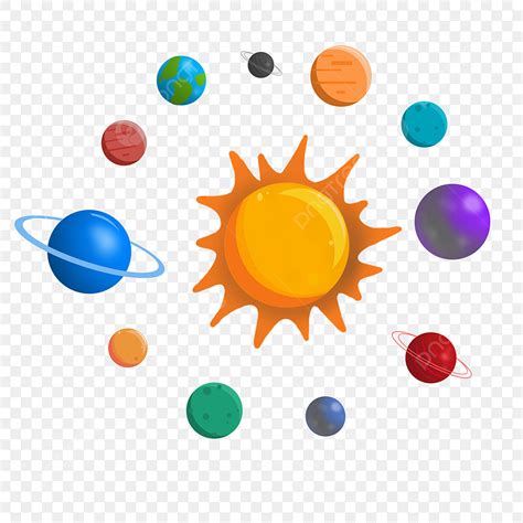 Solar System Planets Clipart Transparent Background, Solar System ...