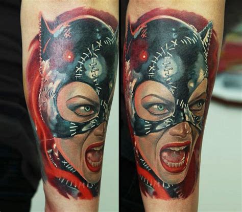 Cat woman tattoo by Dmitriy Samohin | Photo 14287