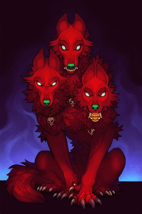 Cerberus Fanart by LiLaiRa | Mythical creatures art, Cerberus, Scary dogs