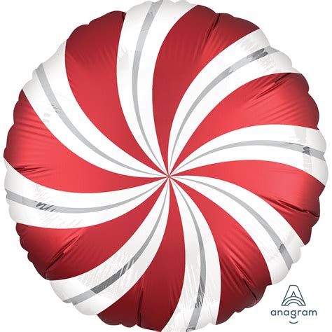 Candy Cane Swirl Foil Balloon - Decorate Christmas