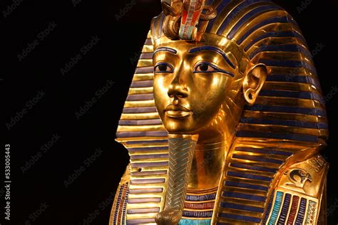 Replica of tutankhamun`s mask Stock Photo | Adobe Stock