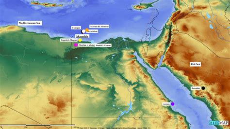 StepMap - Alexandria map 2 - Landkarte für World