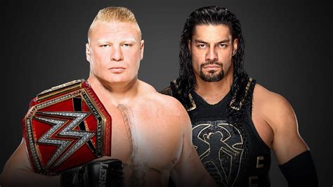 Universal Champion Brock Lesnar vs Roman Reigns à SummerSlam 2018 ...