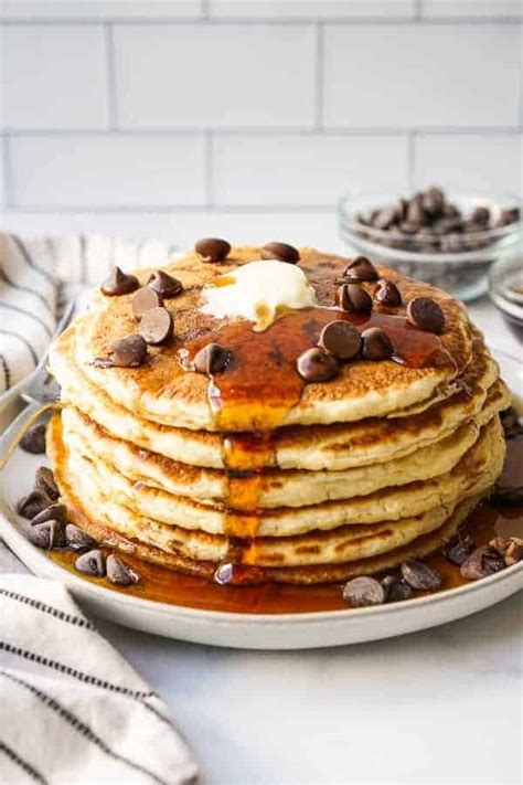 Chocolate Chip Pancake Recipe (Light & Fluffy!) - Joyous Apron