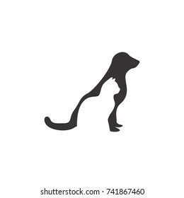 Pet Care Logo Vector Stock Vector (Royalty Free) 741867460