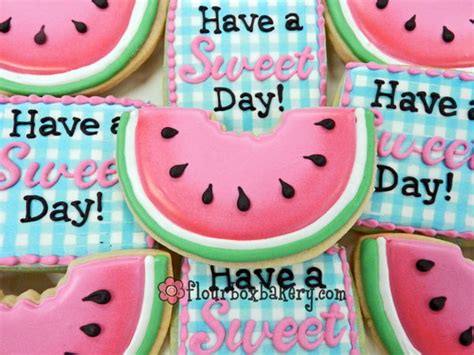 How to Decorate a Watermelon Slice Cookie – The Flour Box