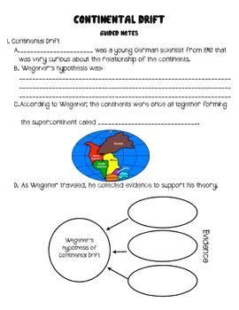 Free Worksheets On Continental Drift | Continental drift, Flip book ...