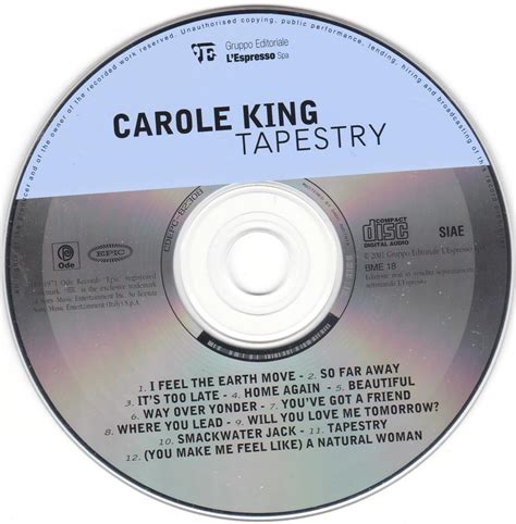 Release “Tapestry” by Carole King - Cover art - MusicBrainz