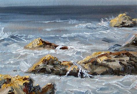 Painting Small Impressions: Ocean Color--Original Seascape Painting