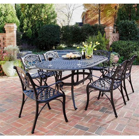 Home Styles Biscayne Black 7-Piece Patio Dining Set-5554-338 - The Home ...