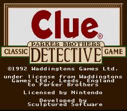 Clue SNES