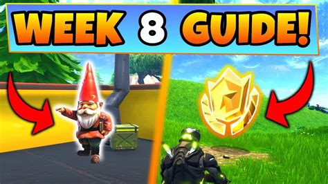 Fortnite WEEK 8 CHALLENGES GUIDE! – HUNGRY GNOMES LOCATIONS, Treasure ...