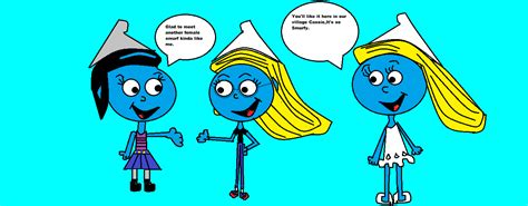 Vexy,Smurfette and My OC. by Smurfette123 on DeviantArt