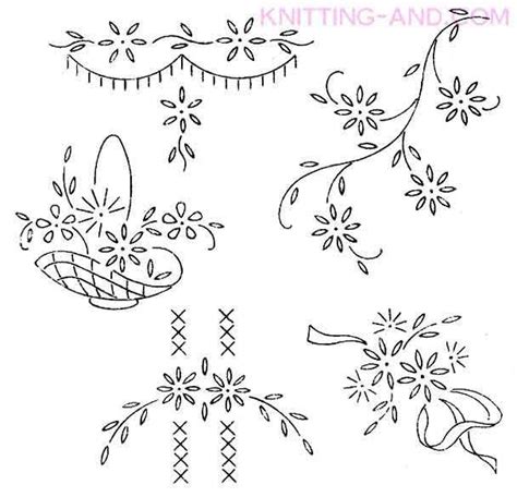 Free Embroidery Pattern: Small Lazy Daisy Stitch Patterns | Embroidery ...