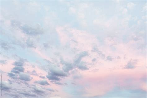 "Beautiful Pastel Pink And Blue Clouds" by Stocksy Contributor "Amy ...