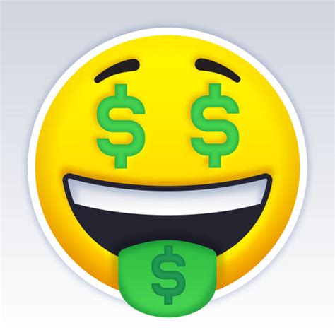 Dollar Sign Eyes Emoticon Emoji Illustrations, Royalty-Free Vector ...