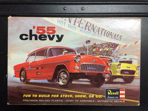 Model kit box art, '55 Chevy. | Revell model cars, Plastic model kits ...