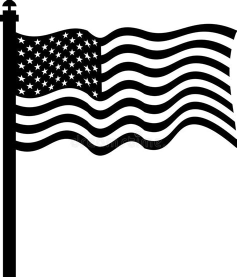 American Flag Stock Illustration