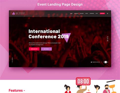 Event Landing Page Design | Images :: Behance