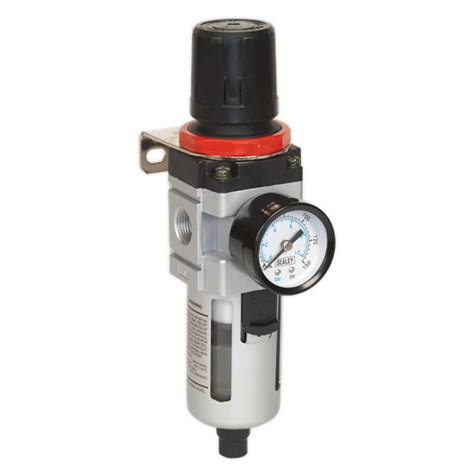 Workshop Air Filter/Regulator with Gauge | SA2001/FR | Sealey