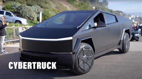 Does Tesla’s Cybertruck Look Better Or Worse With Matte Black Wrap ...