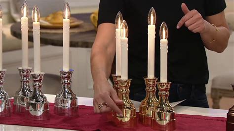 Bethlehem Lights Set of 4 Battery Operated Window Candles on QVC - YouTube