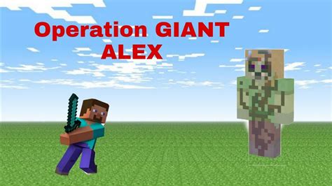 Trying to find GIANT ALEX/ Minecraft creepypasta - YouTube