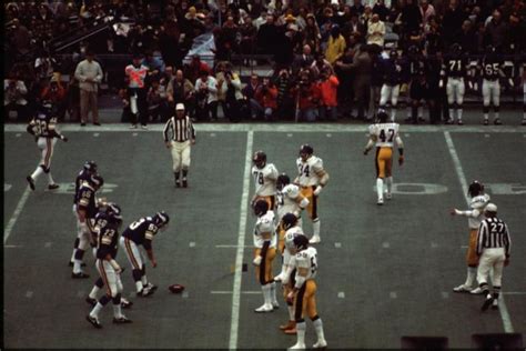 Steelers vs Vikings, Super Bowl IX, Tulane Stadium, New Orleans (1975 ...