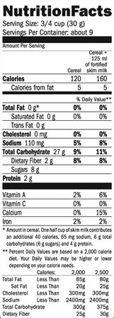 captain crunch ingredients label