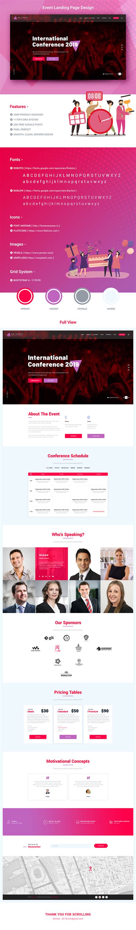 Event Landing Page Design on Behance