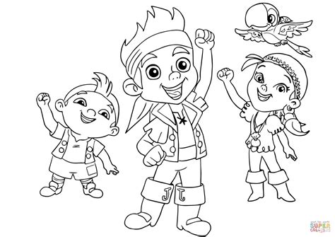 Free Coloring Pages For Captain Jake And The Neverland Pirates ...