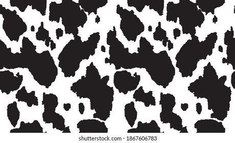 Vector Illustration Cow Skin Pattern Color Stock Vector (Royalty Free ...